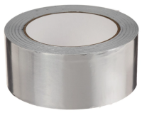 Лента клейкая 50 ммх50 м алюминиевая (фото)