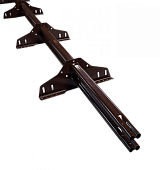 Снегозадерживающий комплект коричневый (фото)