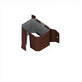 Держатель трубы Металлпроф 76*102 ПЭ на дерево кор (фото)