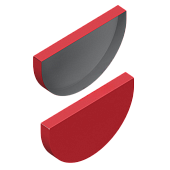 Заглушка желоба D185 (ПЭ-01-3011 Коричнево-красный-0.5) (фото)