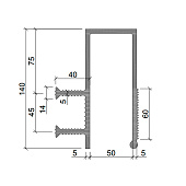Гидроизоляционная шпонка АКВАСТОП ДЗС-140/50-2/40 (фото)