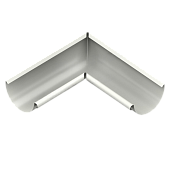 Угол желоба внутренний МП т-белый 9010 (фото)