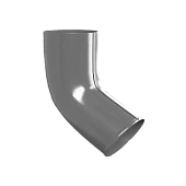 Колено трубы СП Водолей D100 (7004 - Серый сигнальный) (фото)