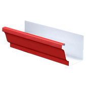 Желоб водост Металлпрофиль 120*86*3000 ПЭ-01 вишня (фото)