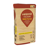 Ветонит фасад С100 форс 25кг (6 кг/м2) (фото)